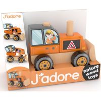 J'ADORE Stavebné auto drevená skladačka 2