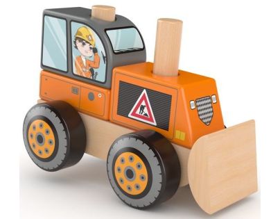 J'ADORE Stavebné auto drevená skladačka