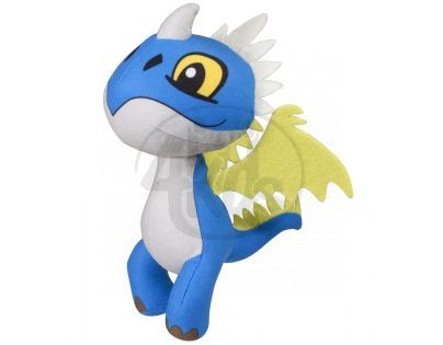 Dragons plyšový drak se zvuky 16 cm - Modrobílá