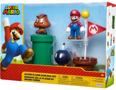 Jakks Sada figúrok Super Mario 6 cm Acorn plains