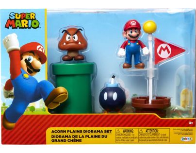 Jakks Sada figúrok Super Mario 6 cm Acorn plains