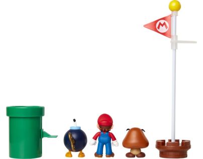 Jakks Sada figúrok Super Mario 6 cm Acorn plains
