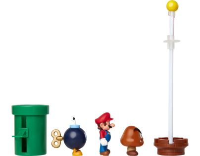 Jakks Sada figúrok Super Mario 6 cm Acorn plains