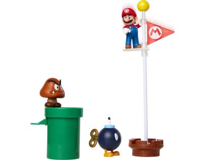 Jakks Sada figúrok Super Mario 6 cm Acorn plains