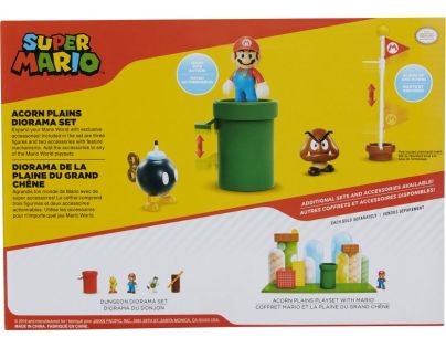 Jakks Sada figúrok Super Mario 6 cm Acorn plains