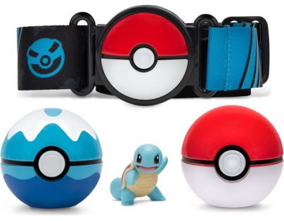 Jazwares Pokémon Clip and Go Poké Ball s páskem Squirtle