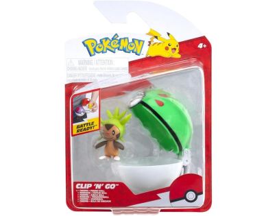 Jazwares Pokémon Clip N Go Poké Ball Chespin a Friend Ball