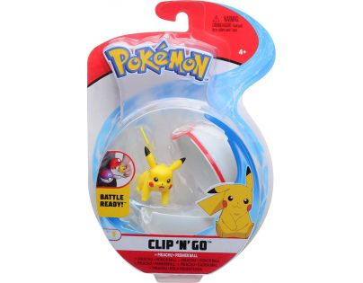 Jazwares Pokémon Clip N Go Poké Ball Pikachu a Premier Ball