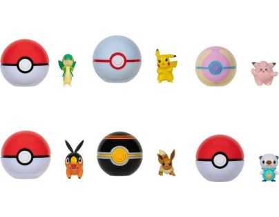 Jazwares Pokémon Clip N Go Poké Ball Tepig a Poké Ball