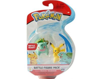 Jazwares Pokémon figurky č.6 Pikachu a Bulbasaur