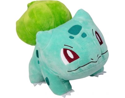 Jazwares Pokémon plyšový 20 cm IV Bulbasaur otevřené oči