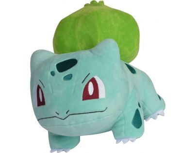 Jazwares Pokémon plyšový 20 cm IV Bulbasaur otevřené oči