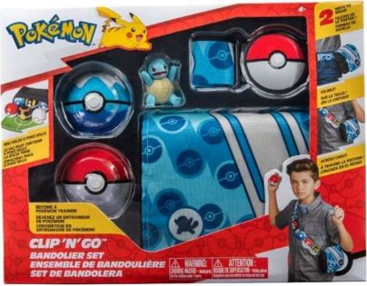 Jazwares Pokemon sada Clip 'N' Go Bandolier W2 Squirtle Solid