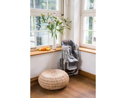 MoMi Yumtis Jedálenská stolička tmavo šedá