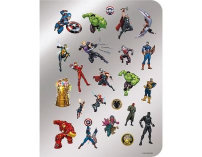 Jiri Models 100 samolepiek s omaľovánkami Marvel