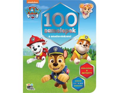 Jiří Models 100 samolepiek s omaľovánkami Tlapková patrola