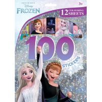 JIRI MODELS a.s. 100 samolepiek s omaľovánkovými listami Ľadové kráľovstvo