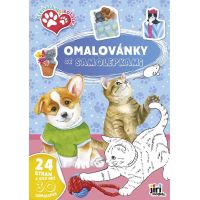 JIRI MODELS a.s. Maľovanky A4 so samolepkami Šteniatka a mačiatka