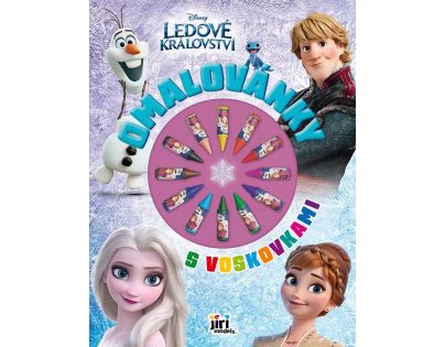 Omaľovánky s voskovkami Ľadové kráľovstvo