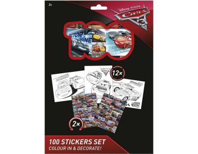 JIRI MODELS Omaľovánky + 100 samolepiek holografické Autá Cars