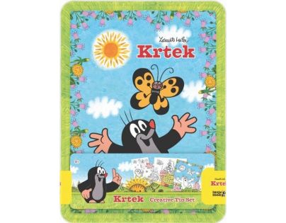 Jiri Models Kreatívne plechovka KRTKO (Krtko) set s plagátom a samolepkami