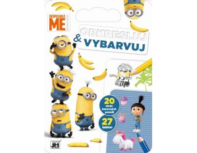 Obkresluj a vybarvuj Mimoni
