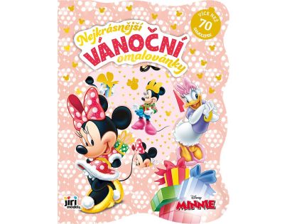 Jiri Models Najkrajšie vianočné omaľovánky so samolepkami Minnie