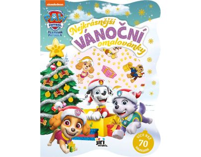 JIRI MODELS Najkrajšie vianočné omaľovánky so samolepkami Tlapková patrola holky