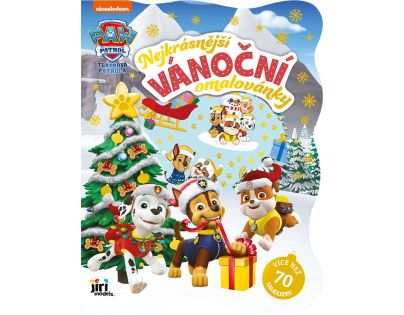 Jiri Models Najkrajšie vianočné omaľovánky so samolepkami Tlapková patrola