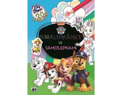 Jiri Models Omaľovánka A4 so samolepkami Labková patrola