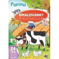 Jiří Models Omaľovánky A4 so samolepkami Farma