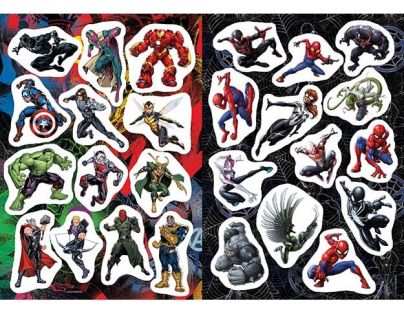 Jiri Models Omaľovánky A4 so samolepkami Marvel