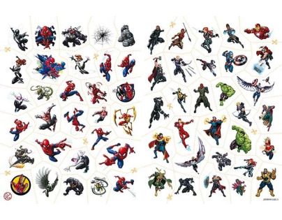 Jiri Models Omaľovánky s tetovaním Marvel