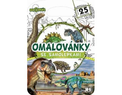 Jiri Models Omaľovánky so samolepkami Dinosaury