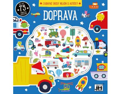 Omalovánky se samolepky Doprava