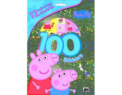 Jiri Models Prasiatko Peppa Omaľovánky 100 samolepiek