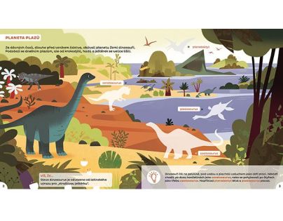 Jiří Models Samolepky pre zvedavé deti Dinosaury