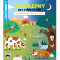 Jiří Models Samolepky pre zvedavé deti Zvieratá vo dne a v noci