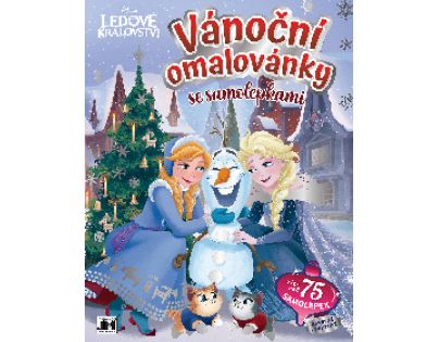 Jiri Models Vianočné omaľovánky so samolepkami Ľadové kráľovstvo