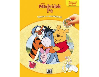 Zábava se samolepkami Medvídek Pú