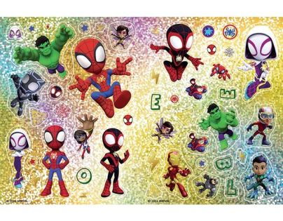 Jiří Models Zábava s trblietavými samolepkami Spidey
