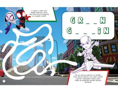 Jiří Models Zábava s trblietavými samolepkami Spidey