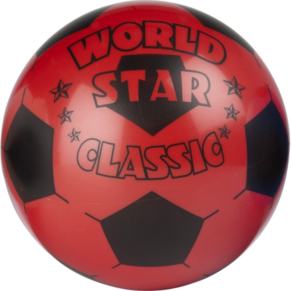 John Lopta World Star 22 cm Červená