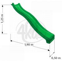 Jungle Gym  Skluzavka zelená 240cm 2