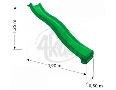 Jungle Gym  Skluzavka zelená 240cm