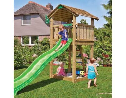 Jungle Gym Zelená šmýkačka 265 cm s prípojkou pre hadicu