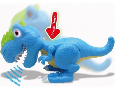 ADC Black Fire Junior Megasaur ohybný a hryzacie T-Rex modrý