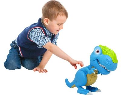 ADC Black Fire Junior Megasaur ohybný a hryzacie T-Rex modrý