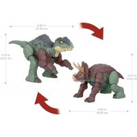 Jurassic World Dinosaurus s transformáciou Dvojité nebezpečenstvo Giganotosaurus a Nasutoceratops 2
