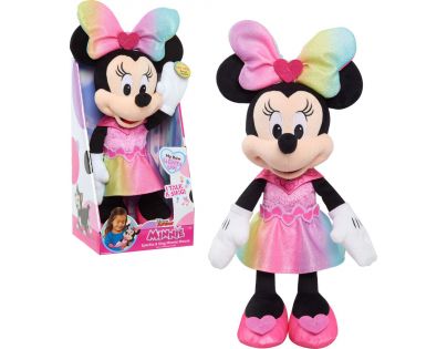 Just Play Minnie Mouse Spievajúci plyšák v lesklých šatách 30 cm